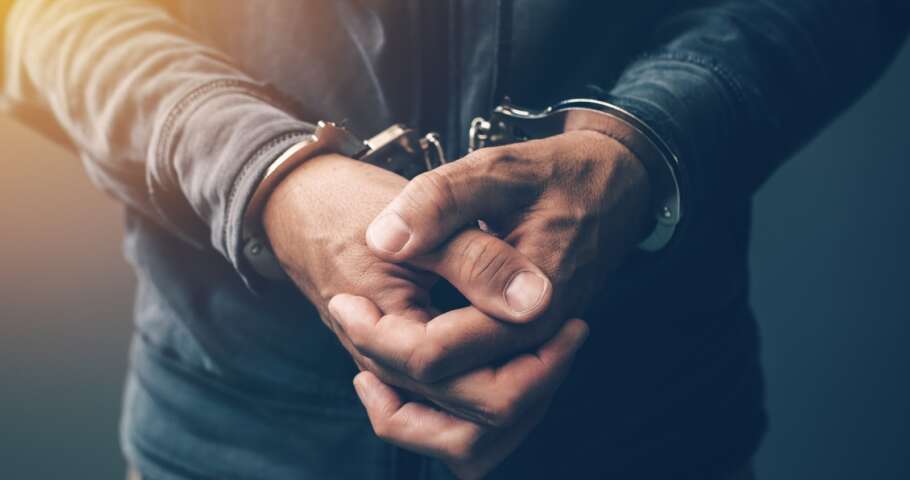 man in handcuffs